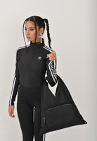 ADIDAS ORIGINALS Felpa con zip adicolor 3-Stripes Slim nera da donna JD5025  ADIDAS ORIGINALS 