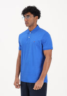 TOMMY HILFIGER Polo a manica corta blu acceso da uomo con logo MW0MW39994 C7F TOMMY HILFIGER 