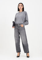PINKO Jeans balloon in denim grigio da donna 103857A2RY PJ9 PINKO 