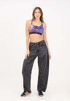 ADIDAS ORIGINALS Jeans ADILENIUM SEASON 3 in denim nero da donna JX9213 . ADIDAS ORIGINALS 