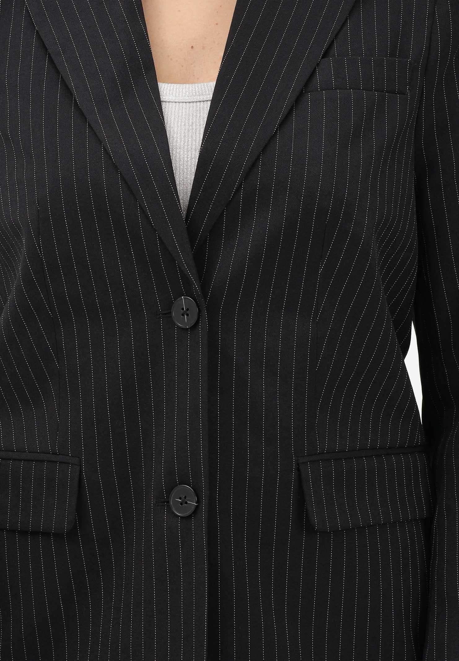 ONLY Giacca Reina nera da donna con motivo gessato 15311367 BL ONLY 