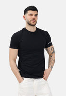 DSQUARED2 T-shirt a manica corta nera da uomo con logo DCX250070 001 DSQUARED2 