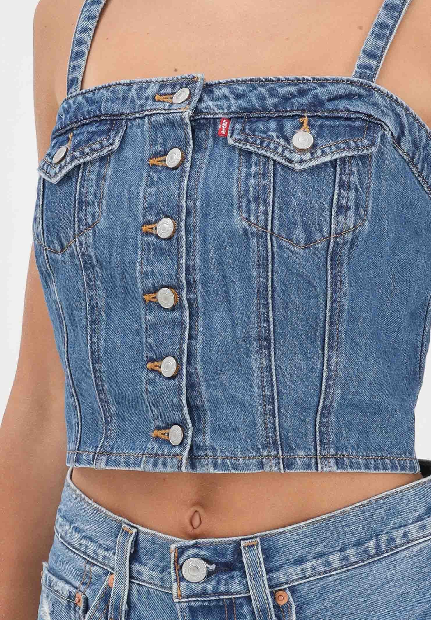 LEVI'S Top Lightweight in denim medio da donna 005NO-0005 . LEVI'S® 
