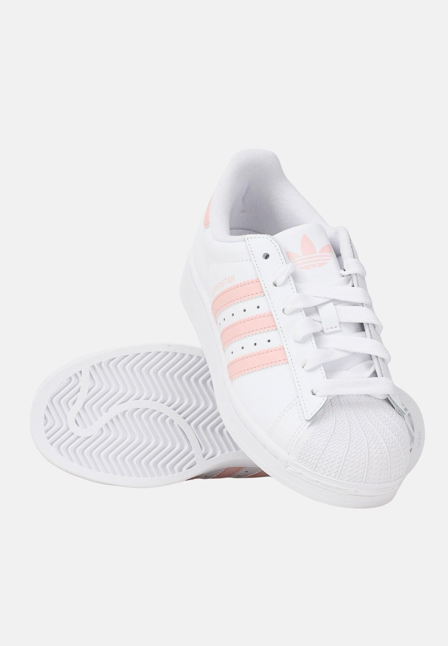 adidas gazelle silver green womens Adidas Originals Superstar II White and Pink Women's Sneakers – Pavidas