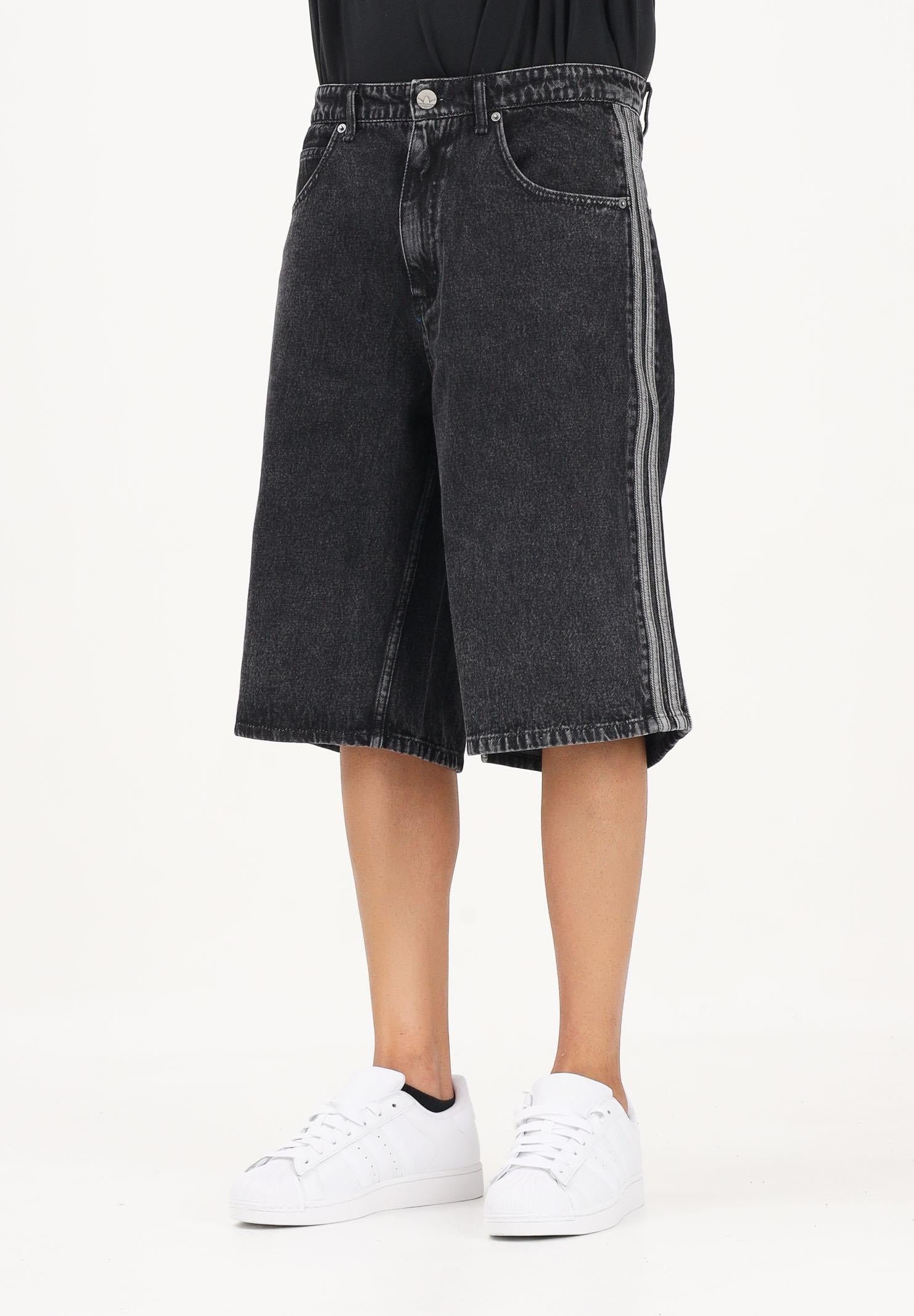ADIDAS ORIGINALS Shorts FIREBIRD ADICOLOR in denim nero da uomo KD1498 . ADIDAS ORIGINALS 