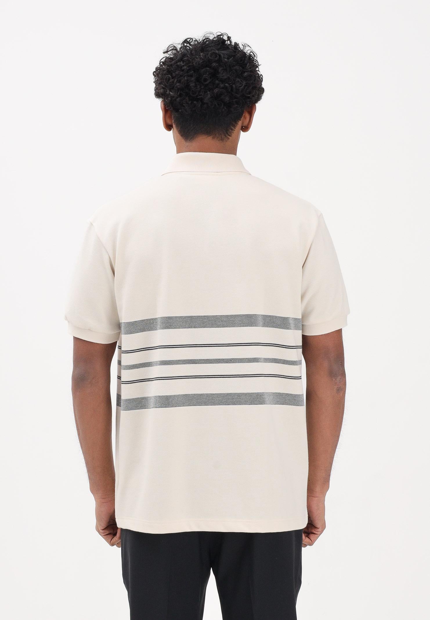 LACOSTE Polo a manica corta Made In France beige da uomo PH0723 XFJ LACOSTE 