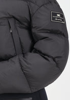 ELISABETTA FRANCHI Bomber nero da donna con patch logo PI85D56E2 110 ELISABETTA FRANCHI 