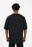 VERSACE JEANS COUTURE T-shirt a manica corta nera da uomo con inserto a contrasto 80GAHE08CJ00E 899 VERSACE JEANS COUTURE 