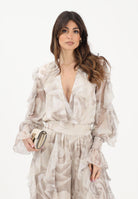 SHIT Body beige da donna con delicata fantasia floreale SH26050 NURO SHIT 