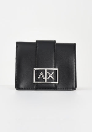 ARMANI EXCHANGE Portafogli nero da donna con logo XW000360AF12039 UC001 ARMANI EXCHANGE 