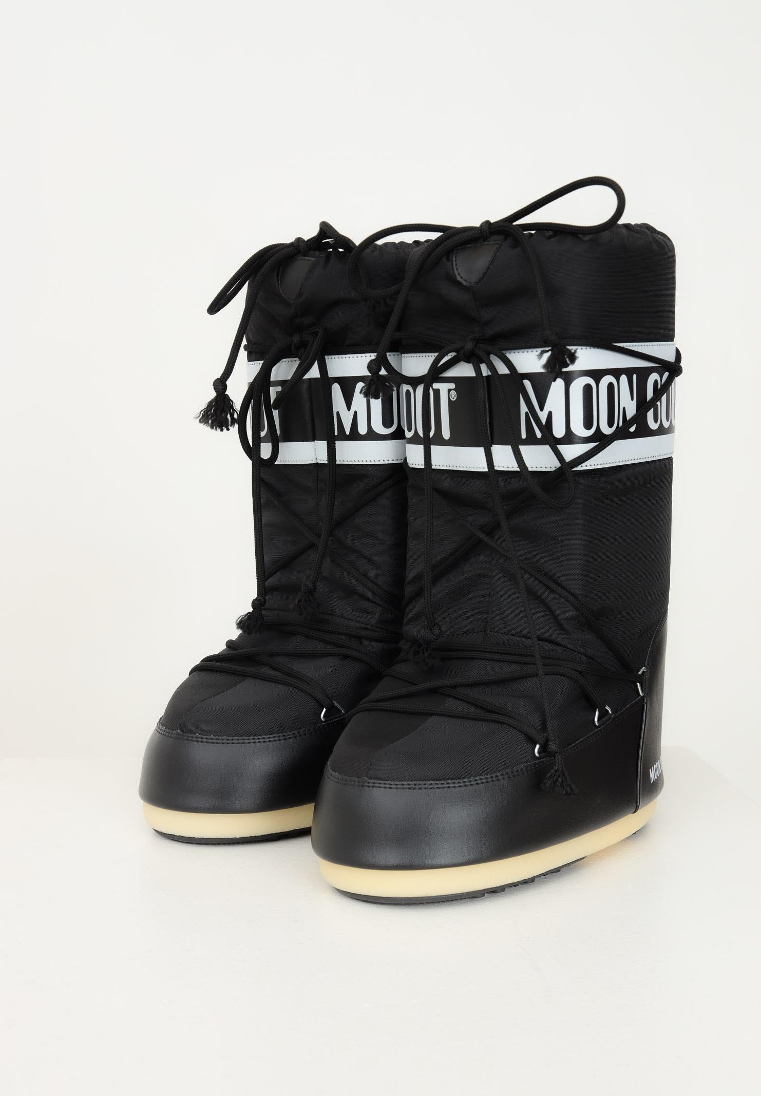 MOON BOOT Stivali da neve ICON nero per uomo e donna 80D1400440 N001 MOON BOOT 