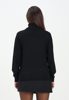 ARMANI EXCHANGE Maglioncino a collo alto nero da donna con ricamo logo XW001440AF11896 UC001 ARMANI EXCHANGE 