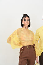 SANTAS Blusa LEMON PIE gialla da donna PV25015 GIALLO SANTAS 