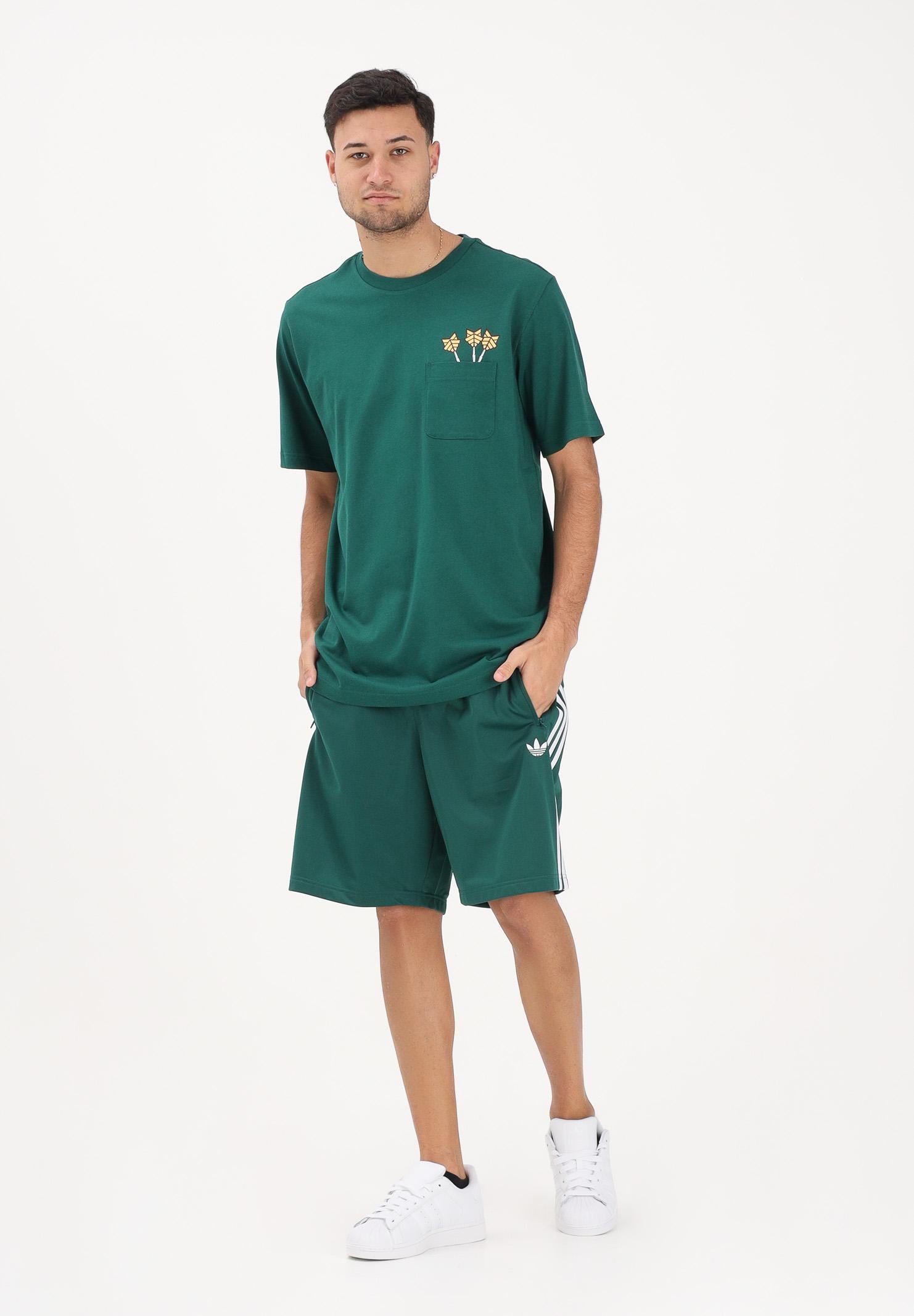 ADIDAS ORIGINALS Shorts sportivo Firebird verde da uomo KE1376 . ADIDAS ORIGINALS 