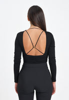 ELISABETTA FRANCHI Body manica lunga nero da donna con drappeggi BO00356E2 110 ELISABETTA FRANCHI 