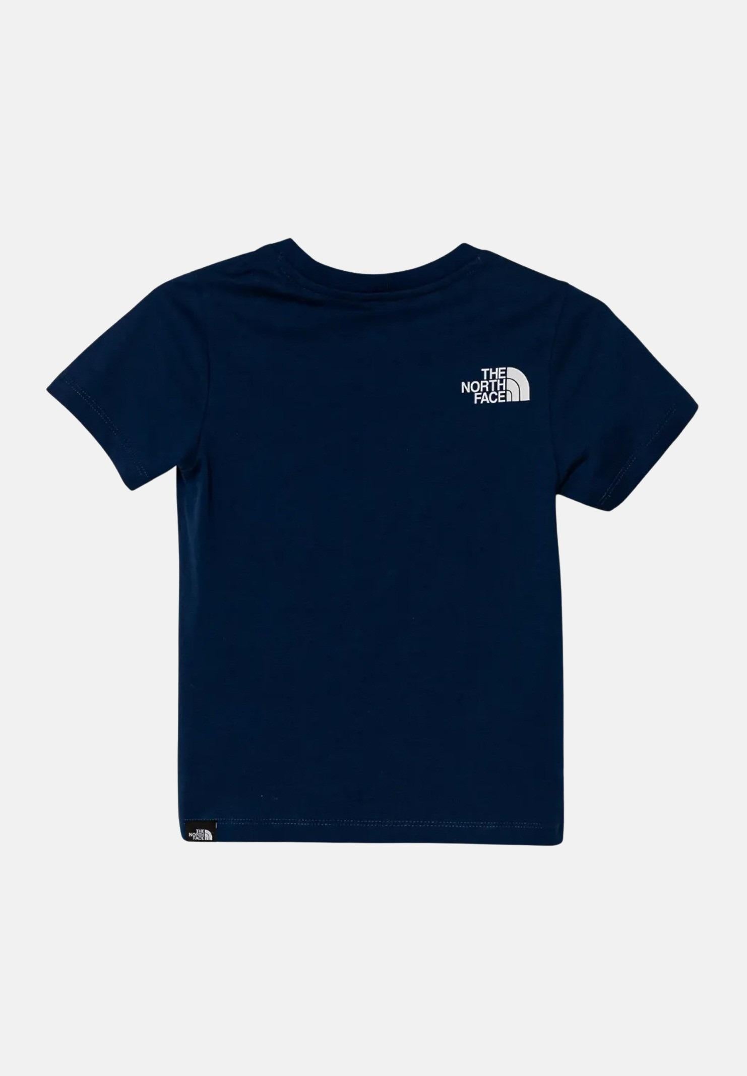 THE NORTH FACE T-shirt a manica corta Easy blu per bambino e bambina NF0A8DRND1R1 . THE NORTH FACE 