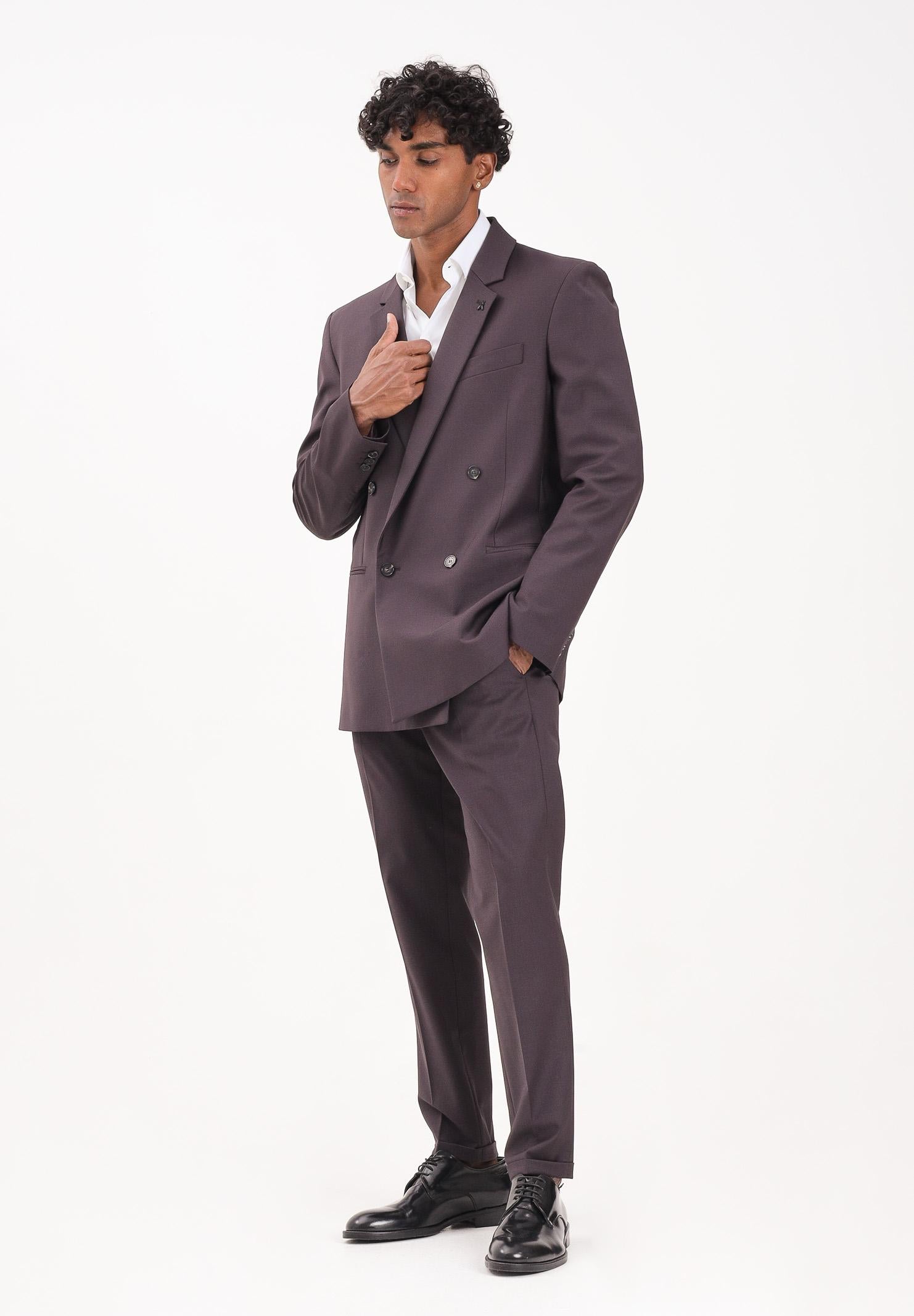 PATRIZIA PEPE Pantalone elegante color vino da uomo 5PA429A1WK B867 PATRIZIA PEPE 