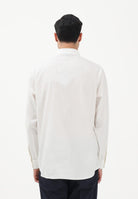 ARMANI EXCHANGE Camicia a manica lunga bianco panna da uomo con logo all-over XM002263AF13131 F0206 ARMANI EXCHANGE 