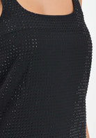 PINKO Abito corto nero da donna full strass 105927A287 Z99 PINKO 