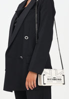 RICHMOND Borsa a tracolla panna da donna con borchie e logo RWA25235BO WH RICHMOND 