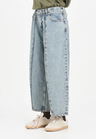 MAISON MARGIELA Jeans in denim chiaro per donna, ragazzi e bambini con cuciture ergonomiche effetto palloncino M60748MM06C M601 MAISON MARGIELA 
