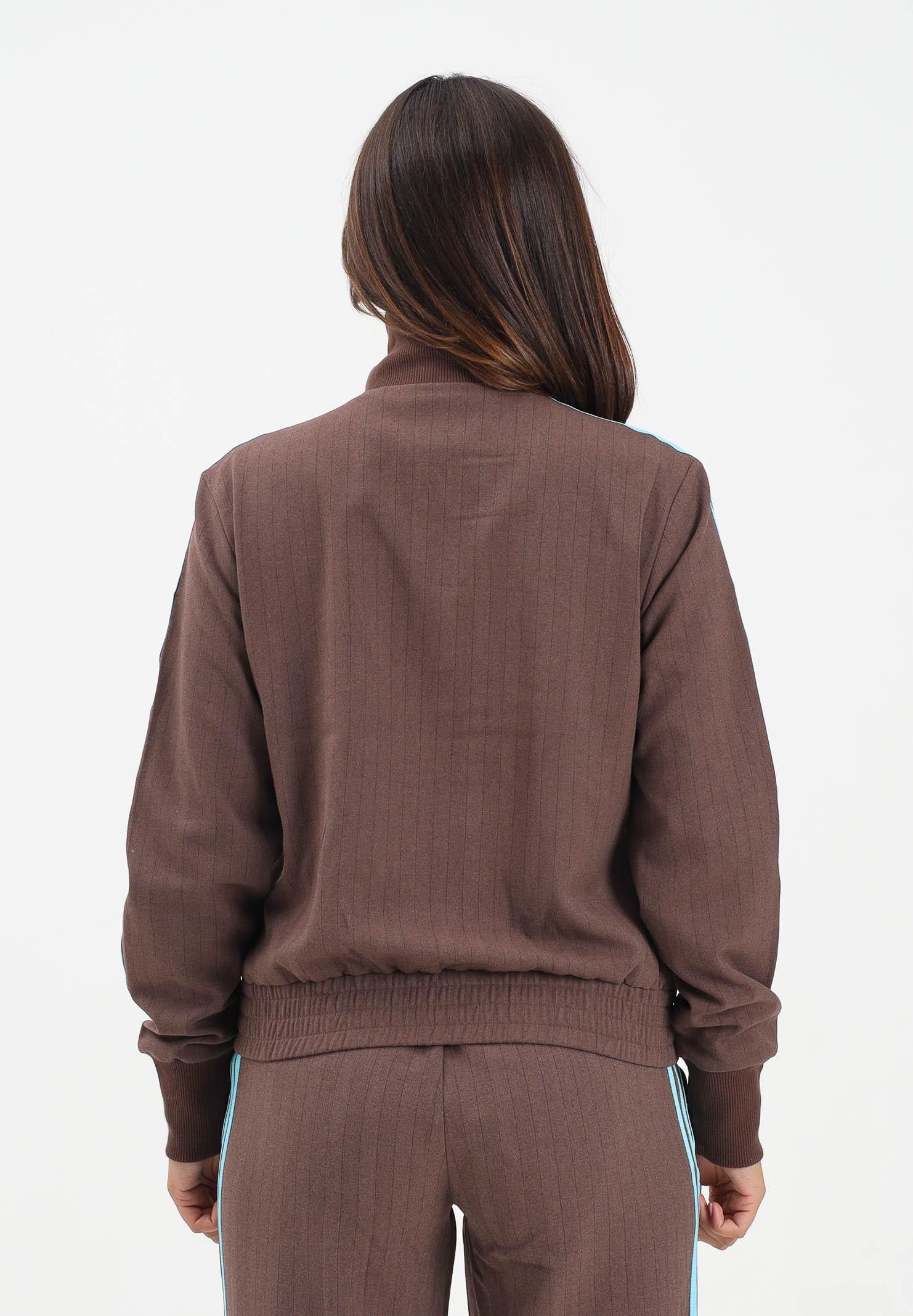ADIDAS ORIGINALS Felpa con zip Tailored marrone da donna JX5311 . ADIDAS ORIGINALS 