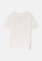 ADIDAS ORIGINALS T-shirt a manica corta bianca per bambino e bambina con ricamo logo IX5266 . ADIDAS ORIGINALS 