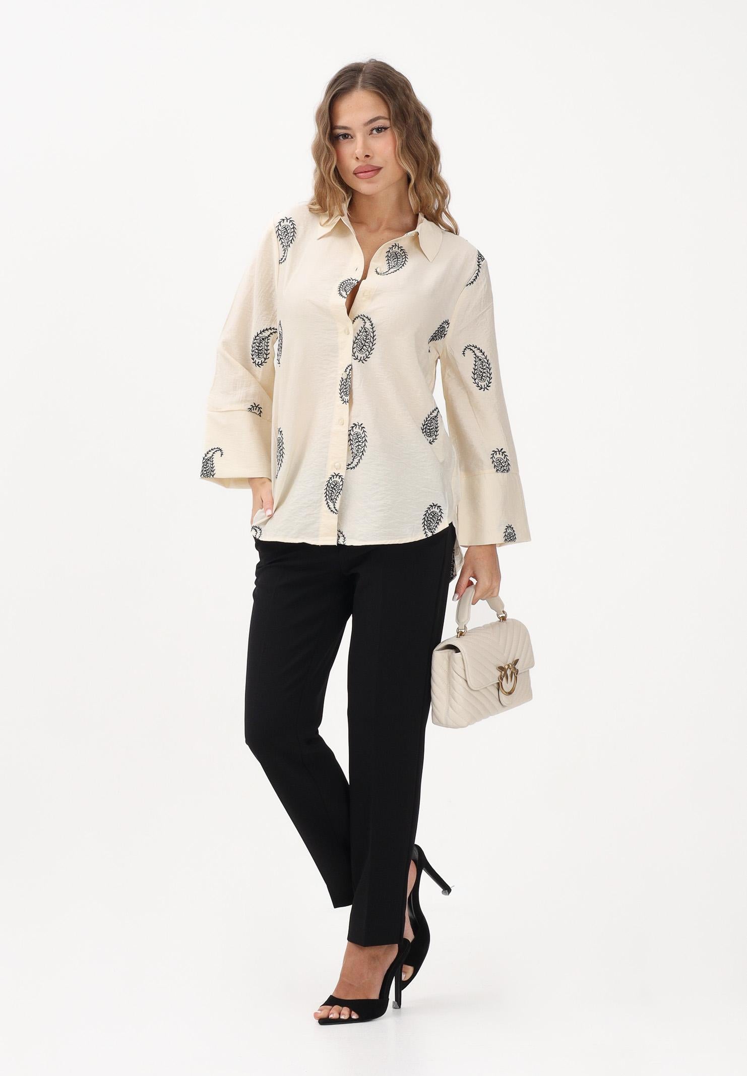 JDY Camicia panna da donna con fantasia paisley 15367956 ECBL JDY 