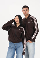 ADIDAS ORIGINALS Felpa con zip SST marrone e rosa per uomo e donna KE3508 . ADIDAS ORIGINALS 