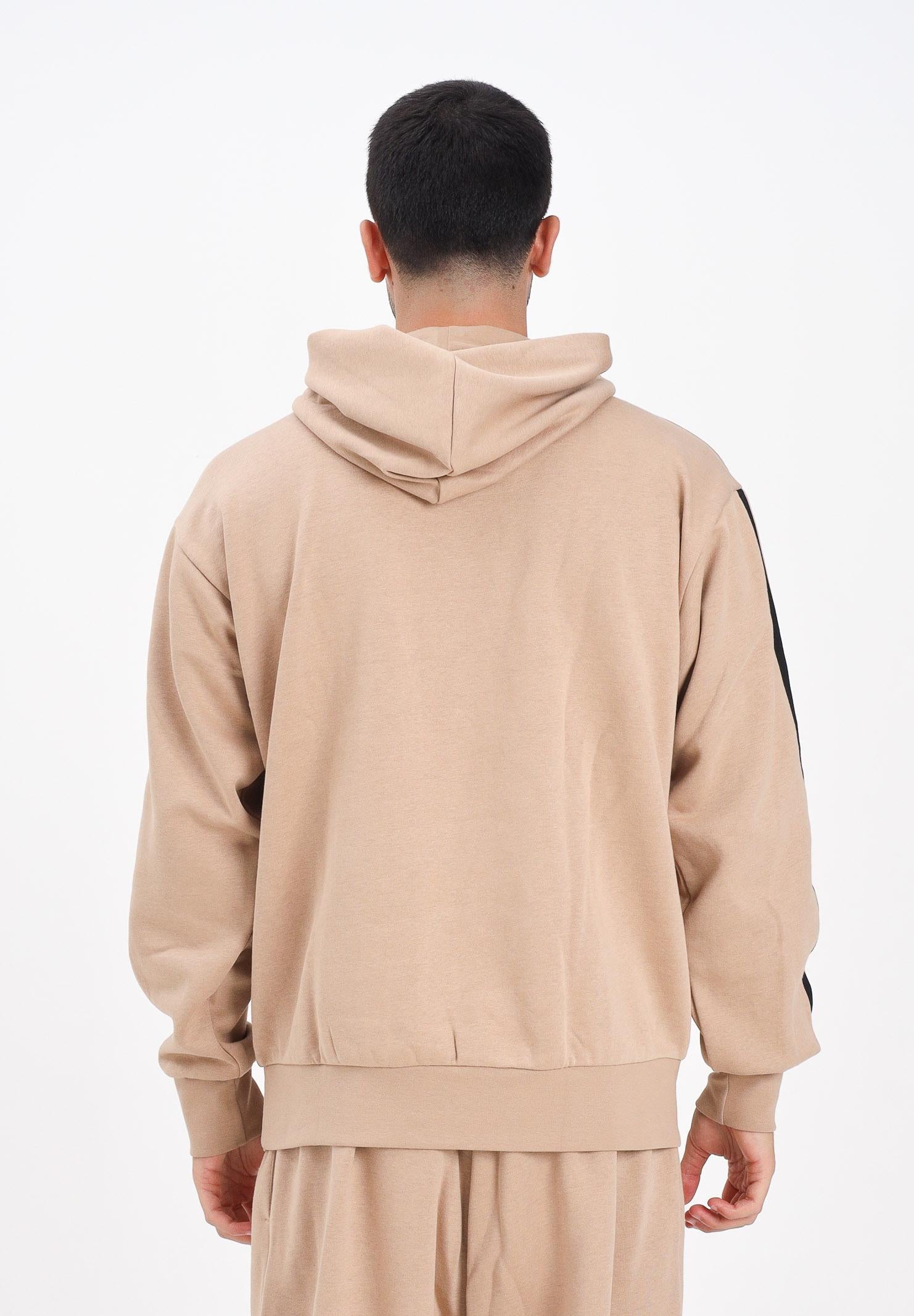 ADIDAS PERFORMANCE Felpa con cappuccio Essentials 3-Stripes French Terry beige da uomo JX0695  ADIDAS PERFORMANCE 