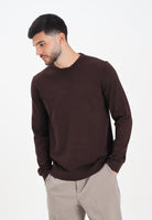 SELECTED HOMME Maglioncino girocollo marrone da uomo 16094647 Demitasse SELECTED HOMME 