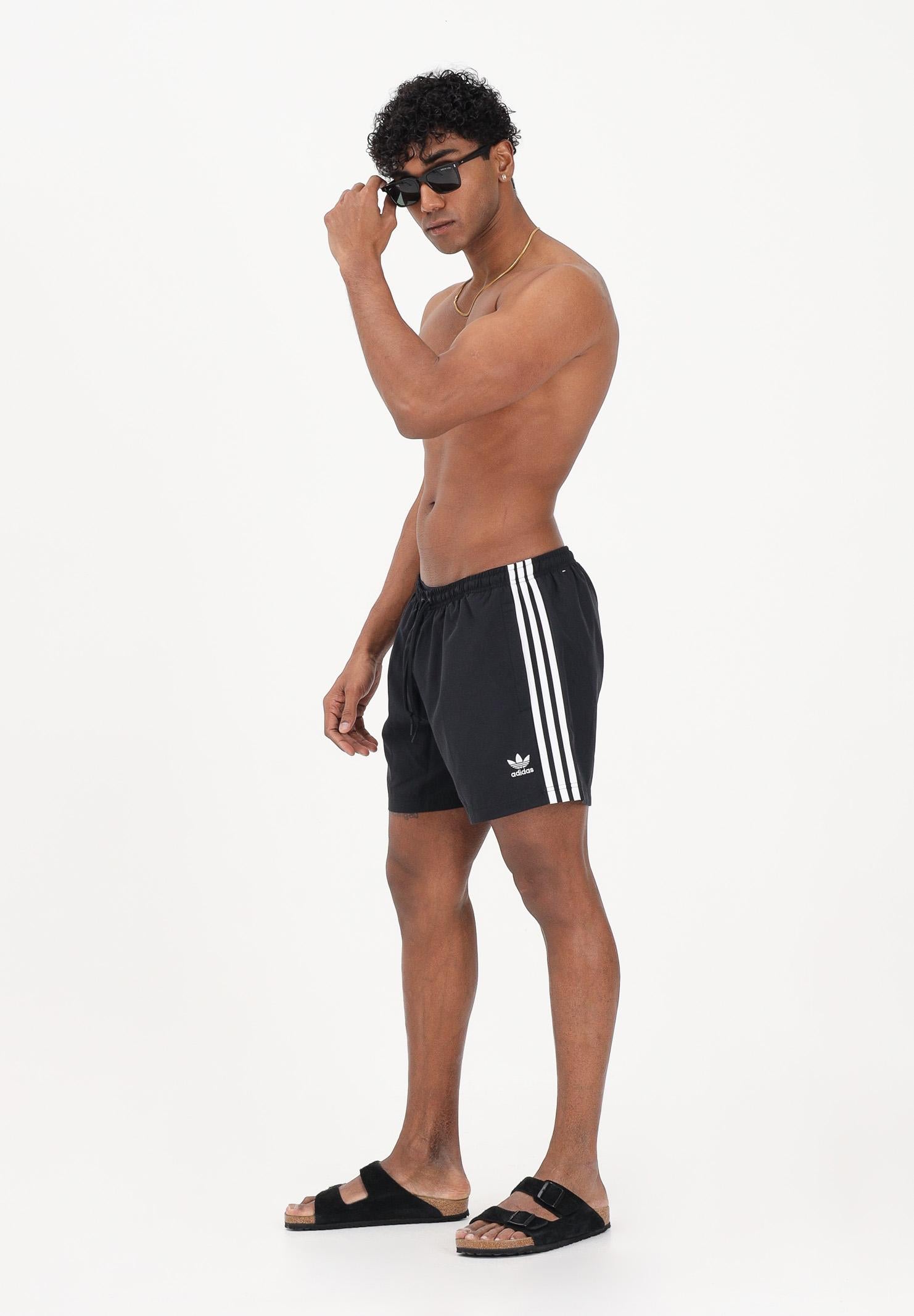 ADIDAS ORIGINALS Shorts mare Adicolor 3-Stripes nero da uomo JD0957 . ADIDAS ORIGINALS 