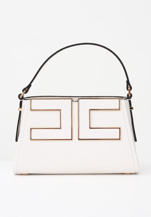 ELISABETTA FRANCHI Borsa a spalla latte da donna con logo BS36A56E2 DZ9 ELISABETTA FRANCHI 