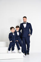 I'M BRIAN Pantalone elegante blu da uomo con vestibilità ampia PA3267 005 I'M BRIAN 