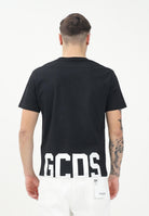 GCDS T-shirt a manica corta nera per uomo e donna con logo sul retro Z0MLQC101J023 999A GCDS 