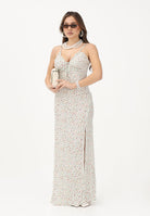 MAR DE MARGARITAS Abito lungo Riley panna da donna con micro stampa floreale MMABW01529 BI115 Mar de margaritas 