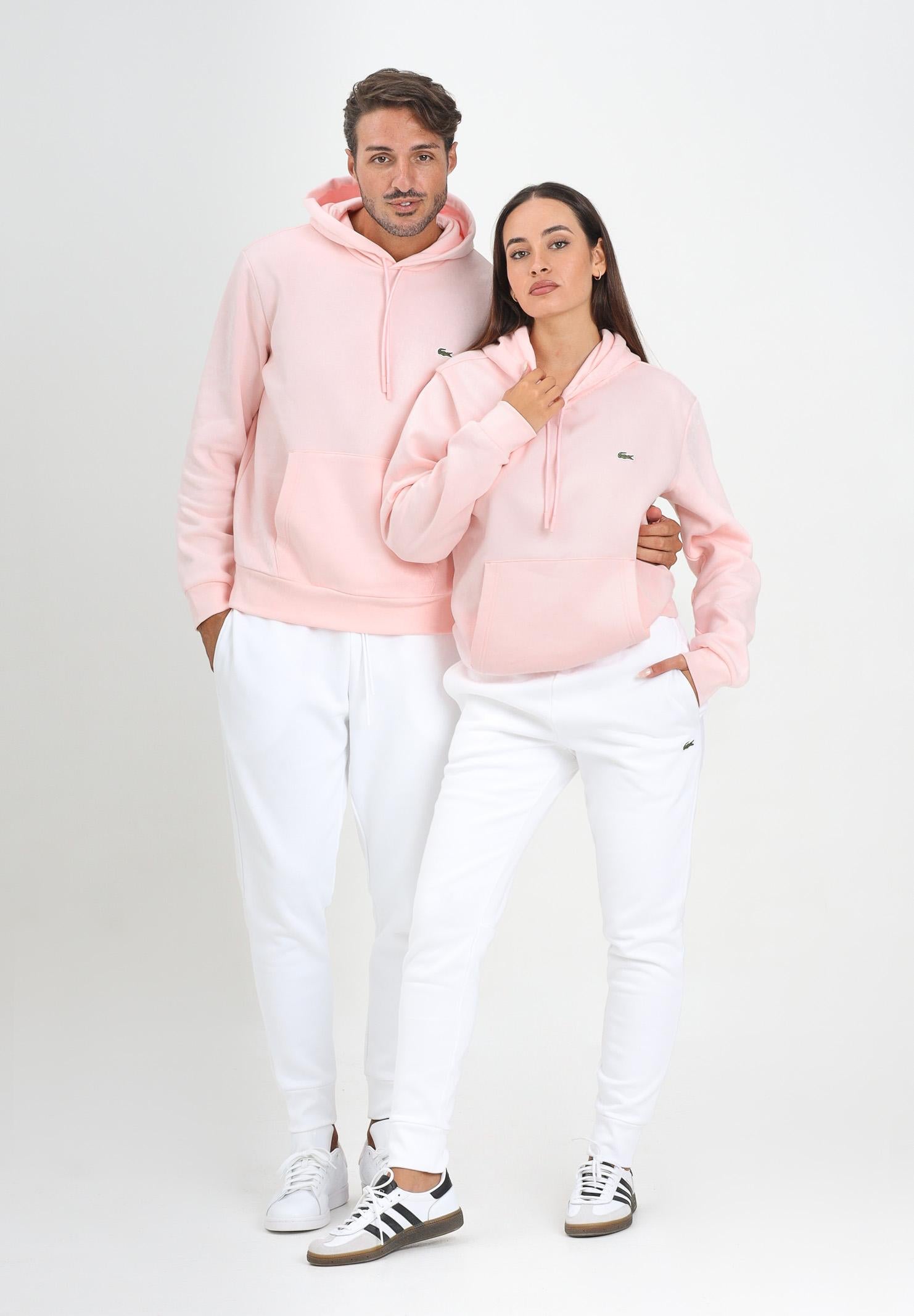 LACOSTE Pantalone sportivo bianco per uomo e donna con logo XH9624 001 LACOSTE 