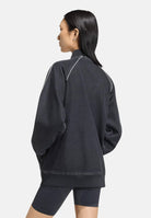 ADIDAS ORIGINALS  giacca SST Oversized Denim Tracktop True Black Denim nera donna. KQ6471 . ADIDAS ORIGINALS 