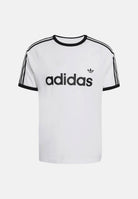 ADIDAS ORIGINALS T-shirt a manica corta 3-STRIPES SLIM RINGER bianca da uomo KF0418 . ADIDAS ORIGINALS 