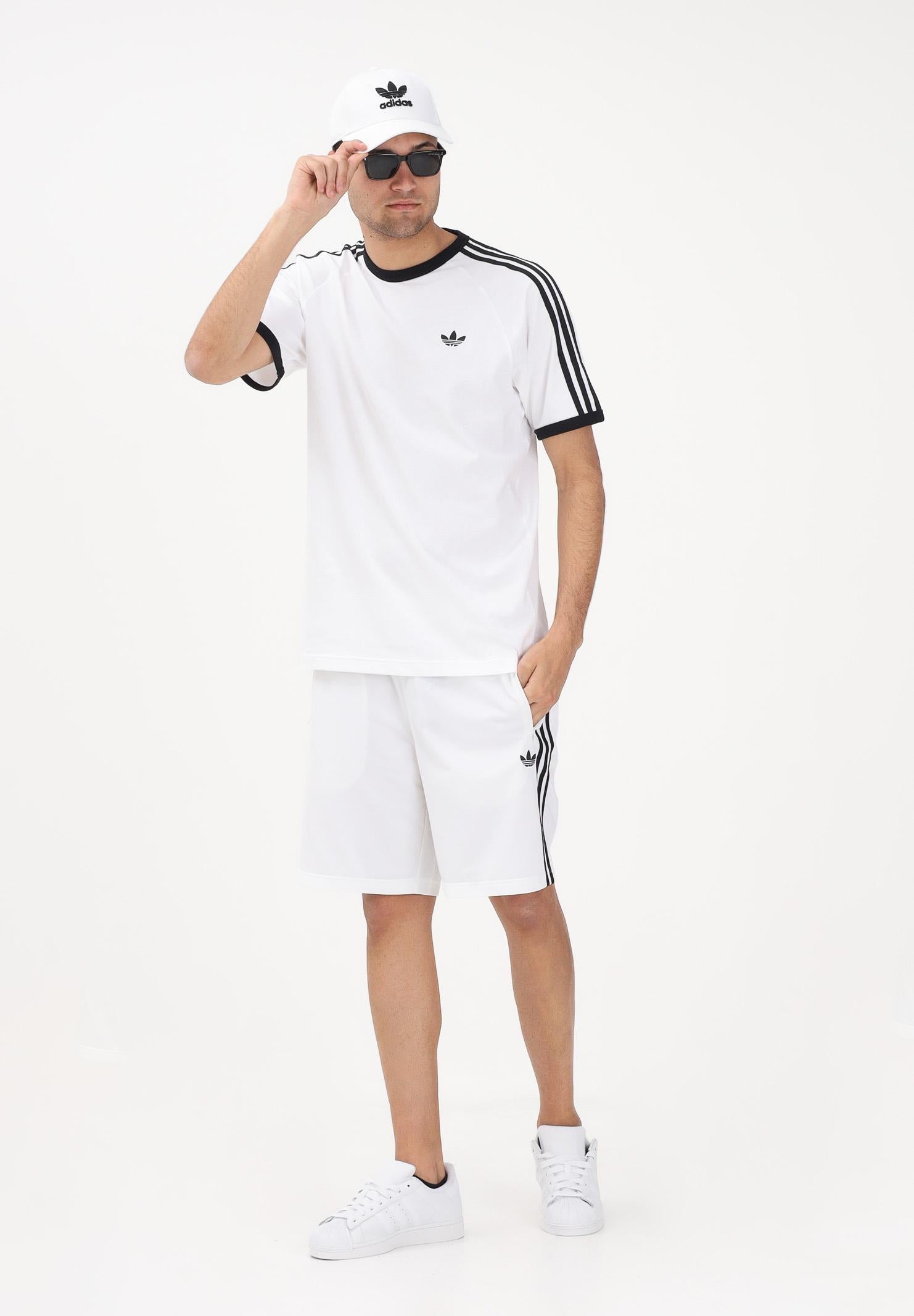 ADIDAS ORIGINALS T-shirt a manica corta 3 STRIPES bianca da uomo KE3537 . ADIDAS ORIGINALS 