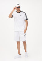 ADIDAS ORIGINALS T-shirt a manica corta 3 STRIPES bianca da uomo KE3537 . ADIDAS ORIGINALS 