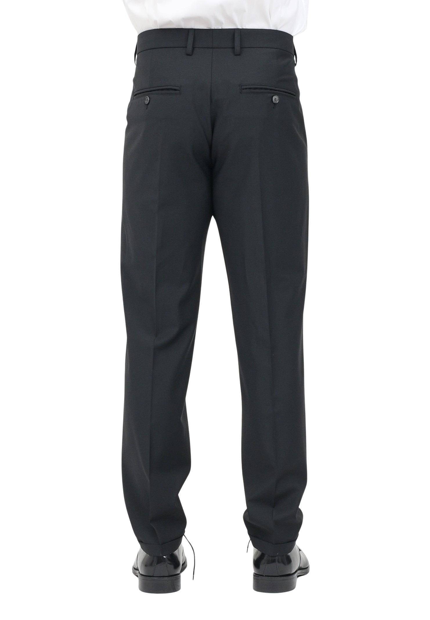 PATRIZIA PEPE Pantalone elegante nero da uomo 5PA429A1WK K102 PATRIZIA PEPE 