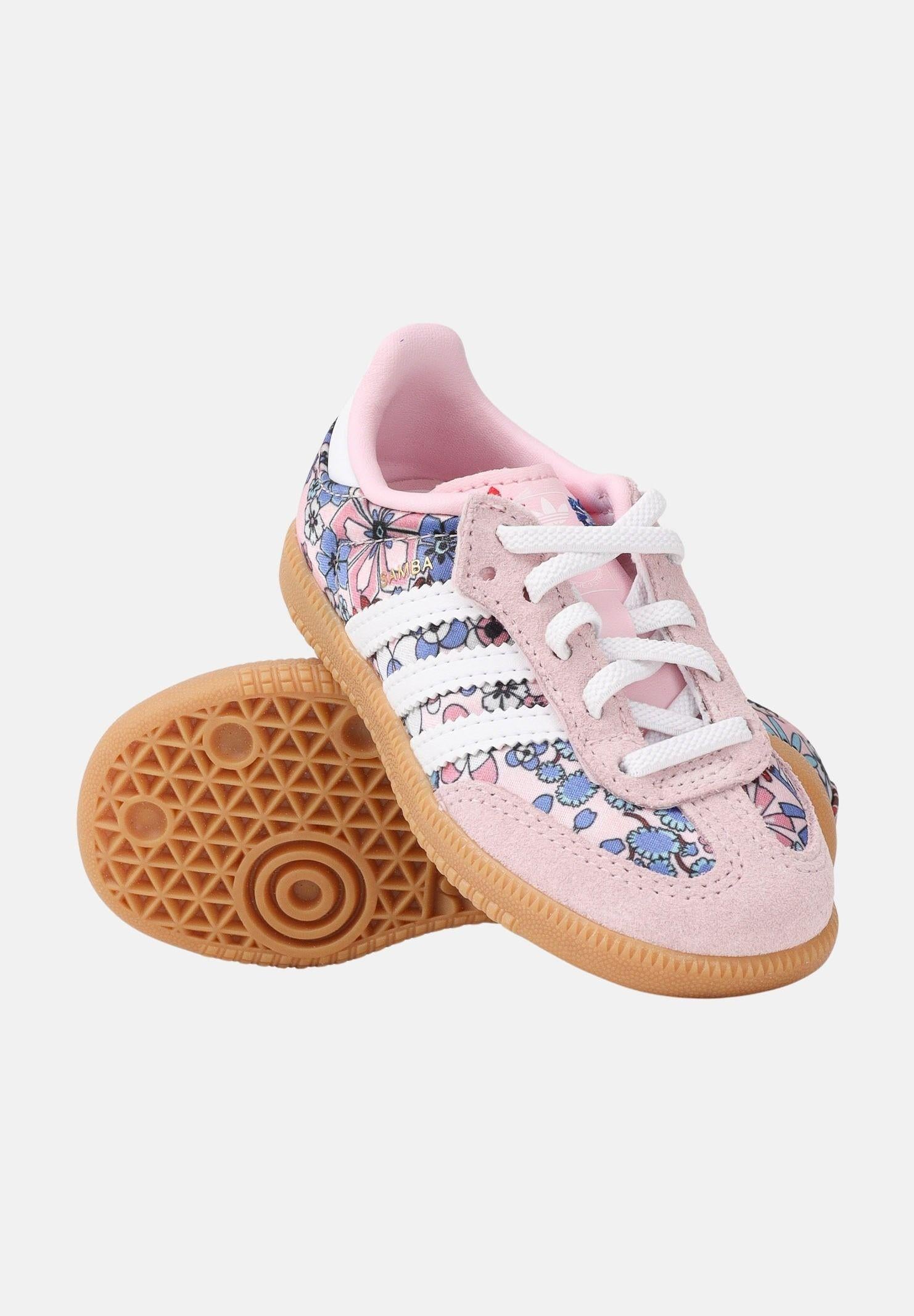 ADIDAS ORIGINALS Sneakers LIBERTY LONDON SAMBA OG COMFORT CLOSURE ELASTIC LACE rosa da neonato JQ2006 . ADIDAS ORIGINALS 