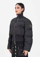 ELISABETTA FRANCHI Bomber nero da donna con patch logo PI85D56E2 110 ELISABETTA FRANCHI 