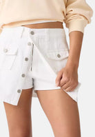 LEVI'S Gonna corta Button-Front in denim bianco da donna 005NA-0001 . LEVI'S® 