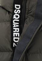 DSQUARED2 Piumino verde oliva per donna, ragazzi e bambini con logo DQ1090D00BN DQ518 DSQUARED2 