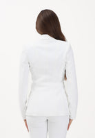 ELISABETTA FRANCHI Giacca monopetto avorio da donna con motivi a taglio vivo<BR/> GI21661E2 360 ELISABETTA FRANCHI 
