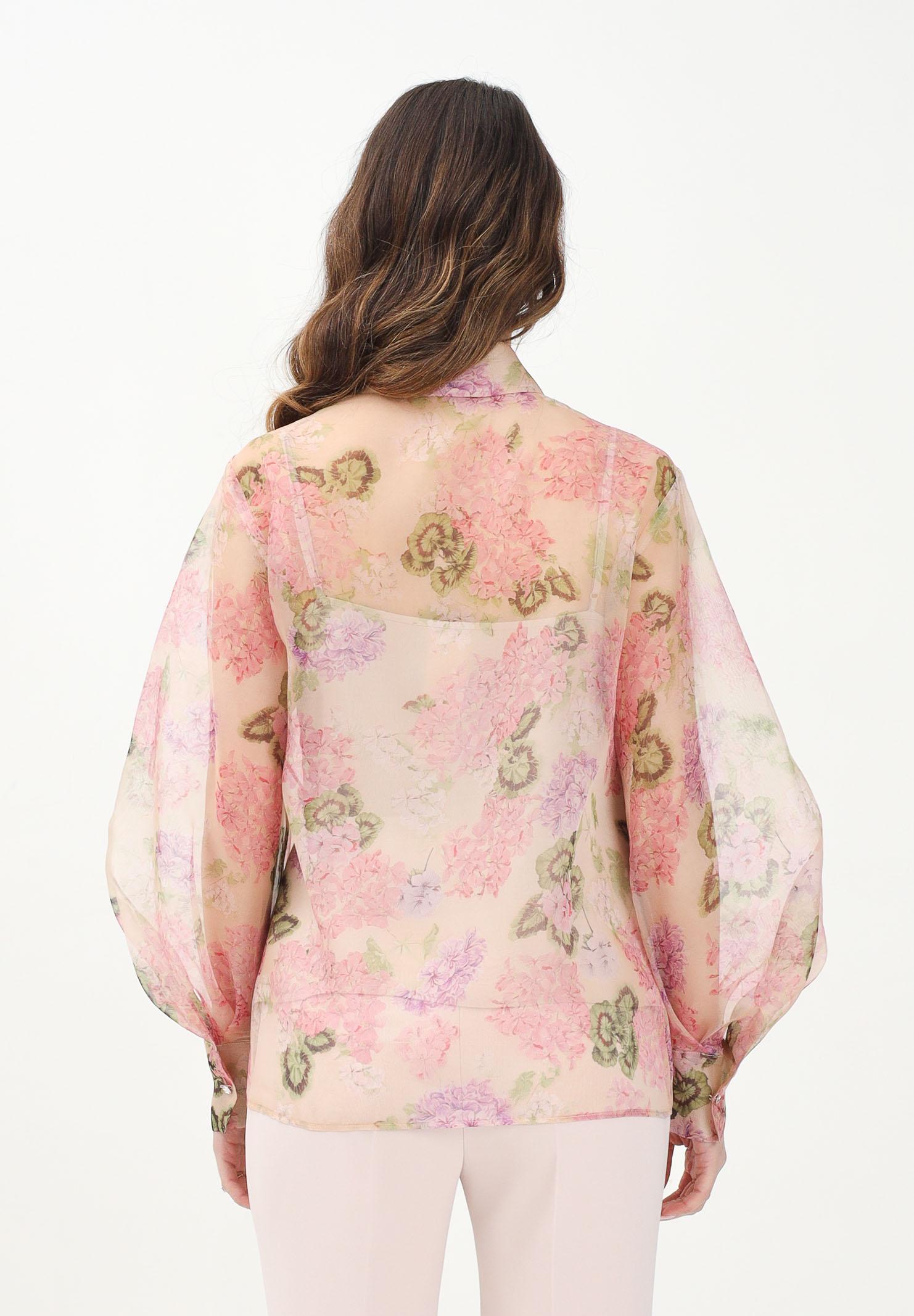 MAX MARA Camicia a manica lunga avorio da donna con stampa floreale 2516261044600 001 MAX MARA 