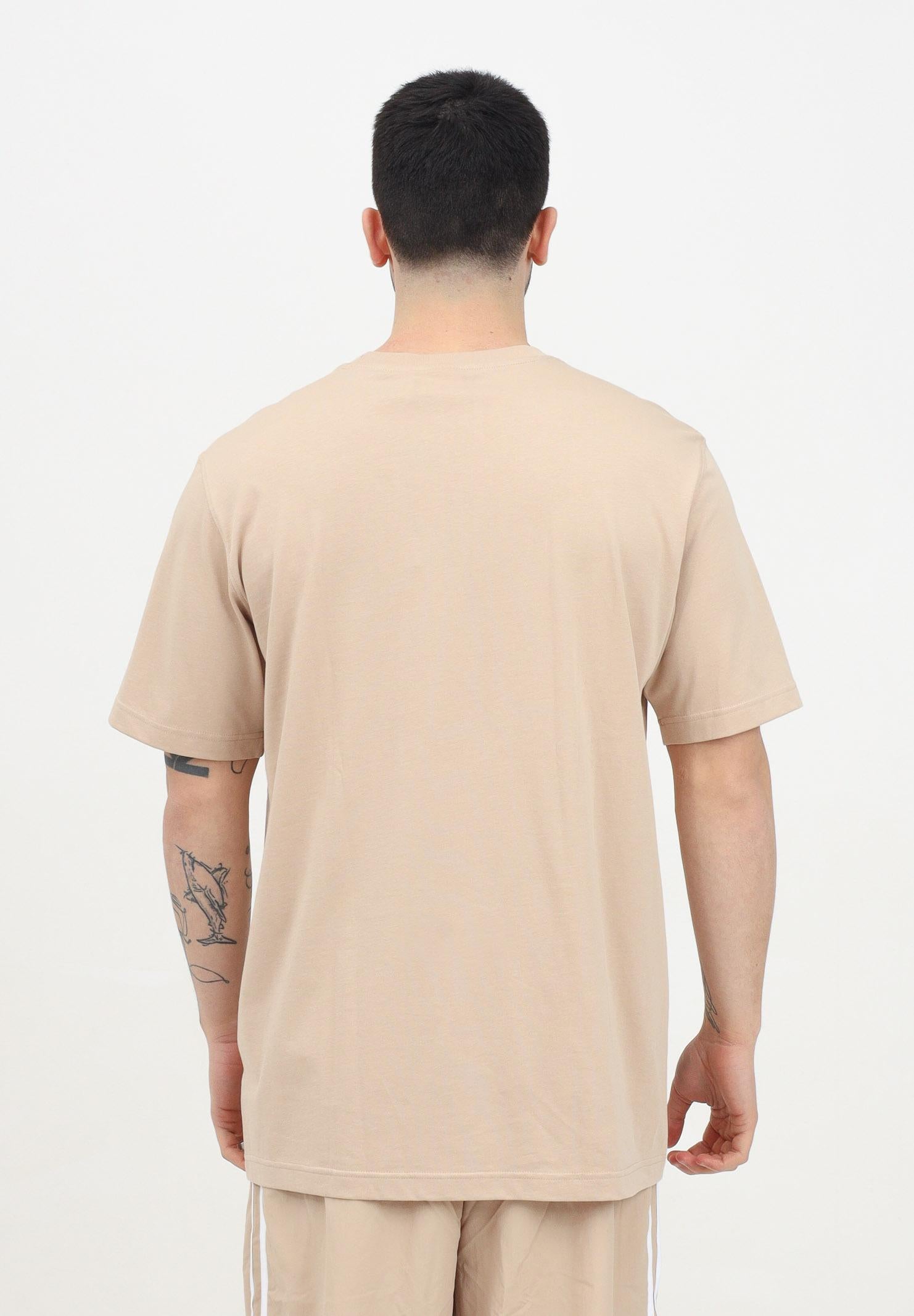 T-shirt a manica corta ADICOLOR TREFOIL beige da uomo IZ2351  ADIDAS ORIGINALS 