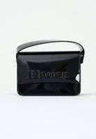 BLAUER Borsa a mano in vernice lucida nera da donna con logo F5MIN01LUXMIG BLK BLAUER 